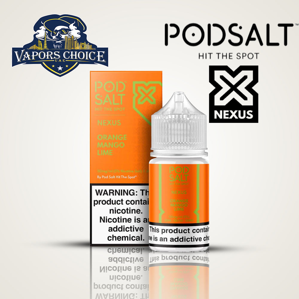 POD SALT NEXUS 20MG SALTNIC 30ML Orange Mango Lime UAE Dubai